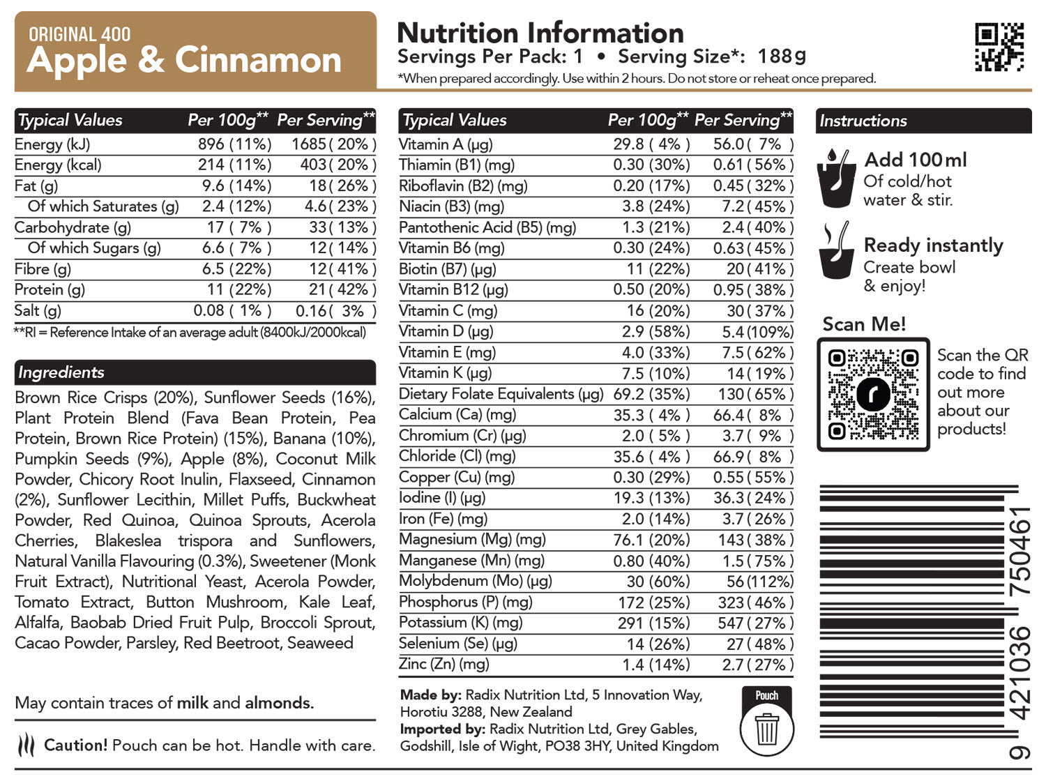 Original Breakfast - Apple Cinnamon