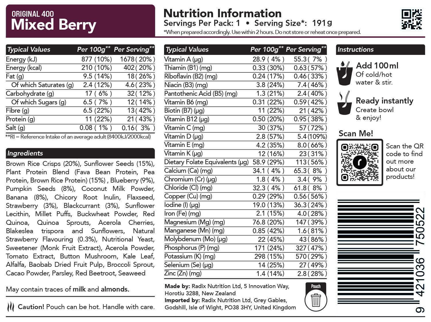 Original Breakfast - Mixed Berry