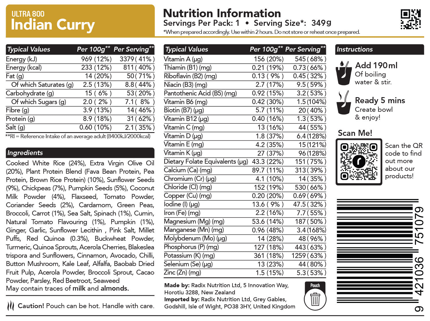 Ultra Meal - Indian Curry