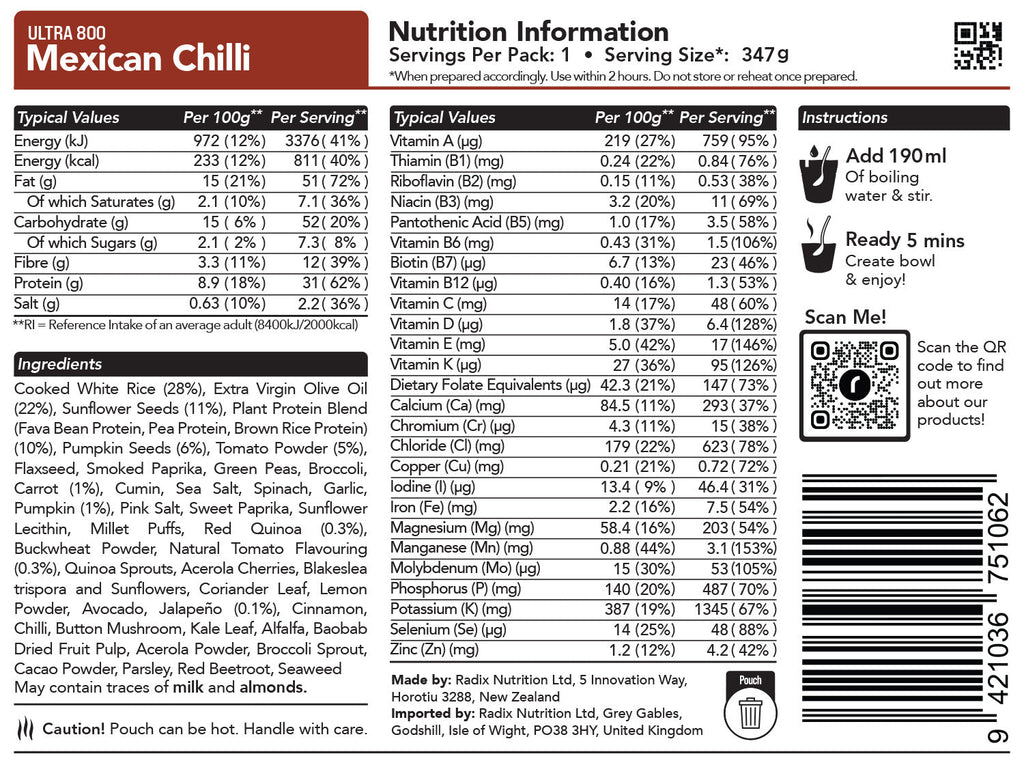 Ultra Meal - Mexican Chilli